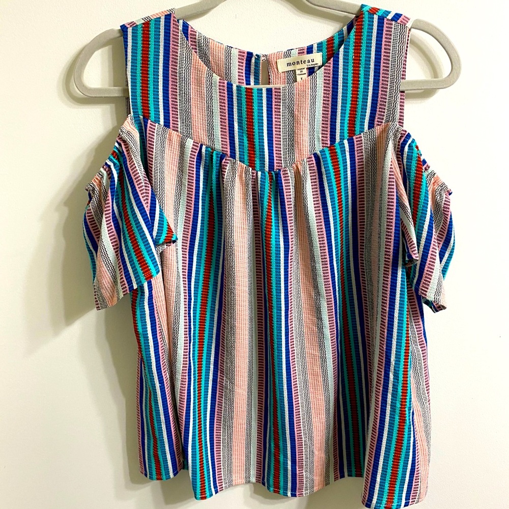 Colorful Striped Boutique Top